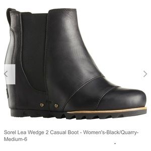 Sorel Black/Quarry Lea Wedge